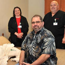 Joe Giangrosso with Centerpoint Medical staff members.