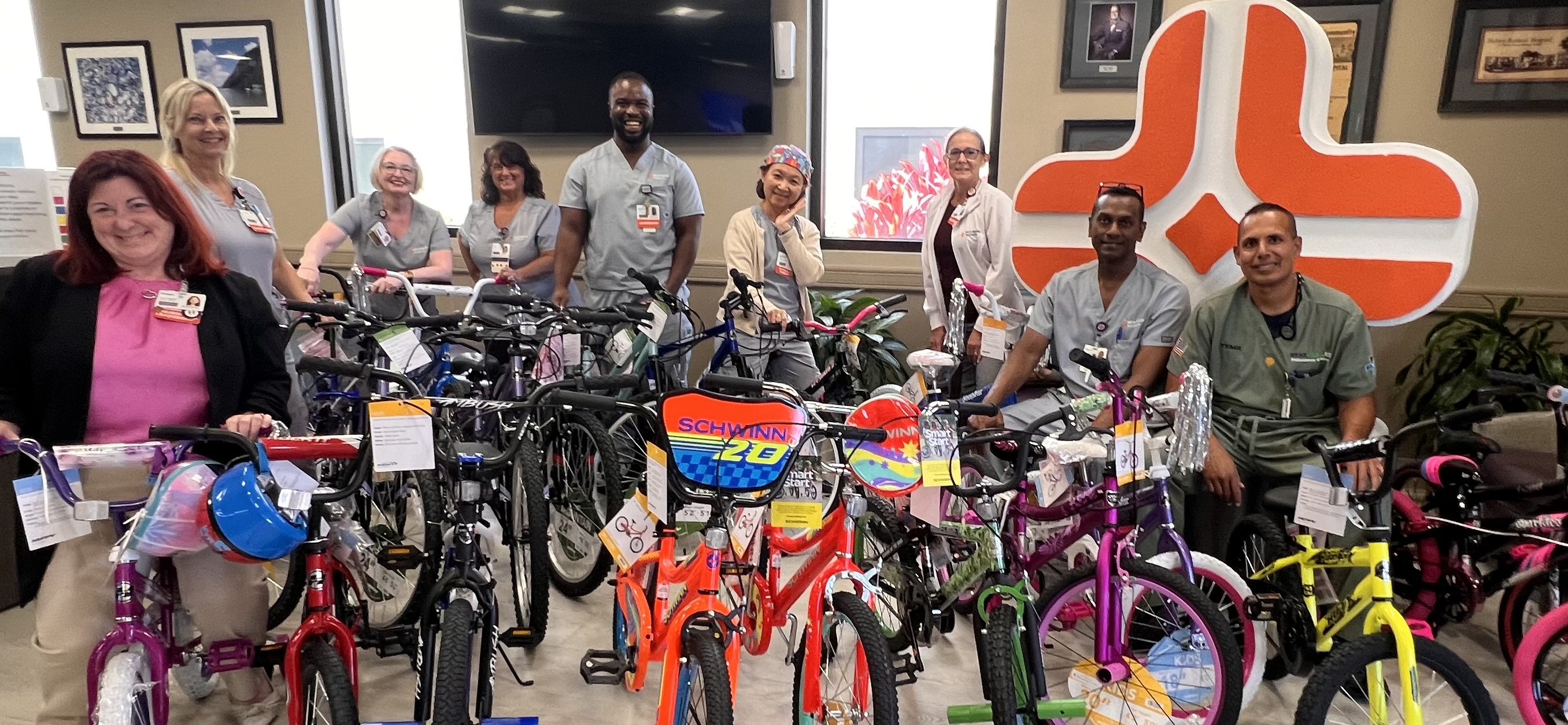 Bikes donated by HCA Northside Hospital.