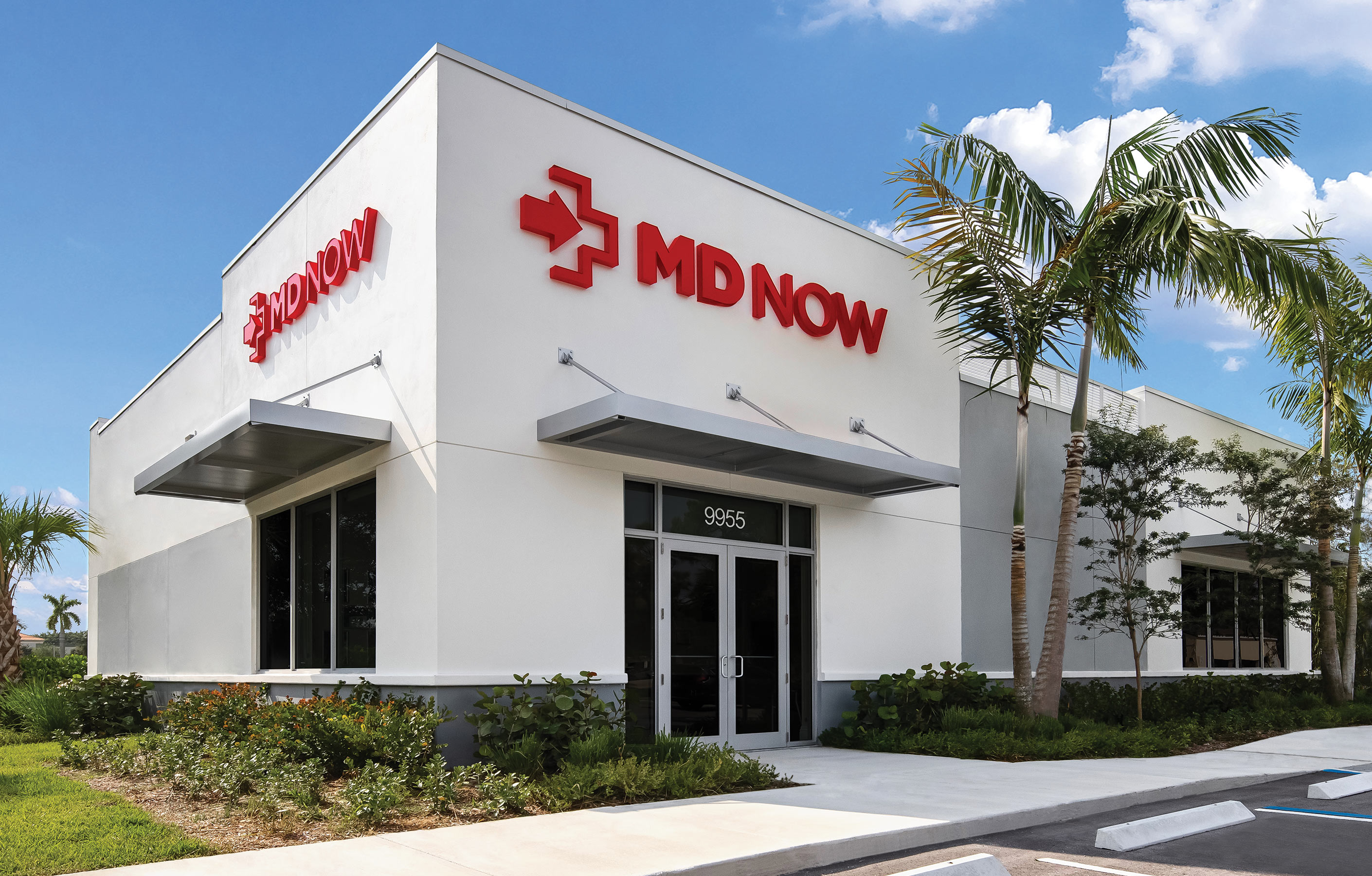 Exterior view of the MD Now Urgent Care Wellington location.