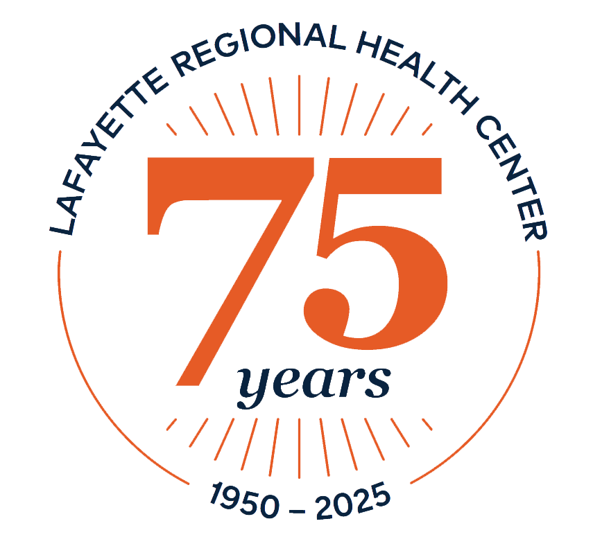 Logo reads: LRHC 75 YEARS - 1950-2025