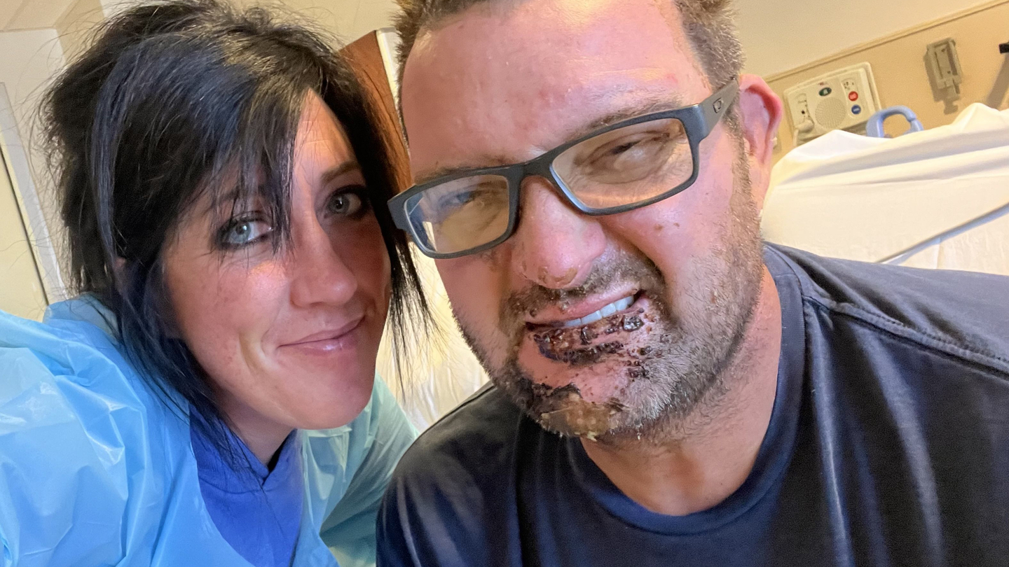 Ryan Keen w/ his wife Tandi.