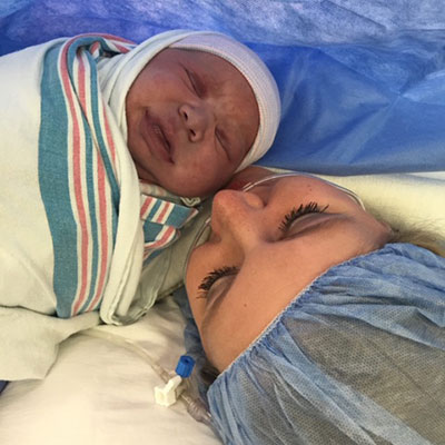 Melissa Avalos and her son Anson.