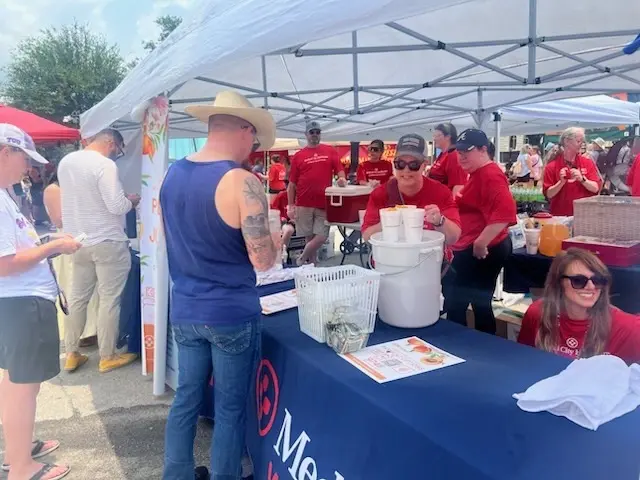 Medical City Weatherford colleagues volunteer during the 2025 Parker County Peach Festival.