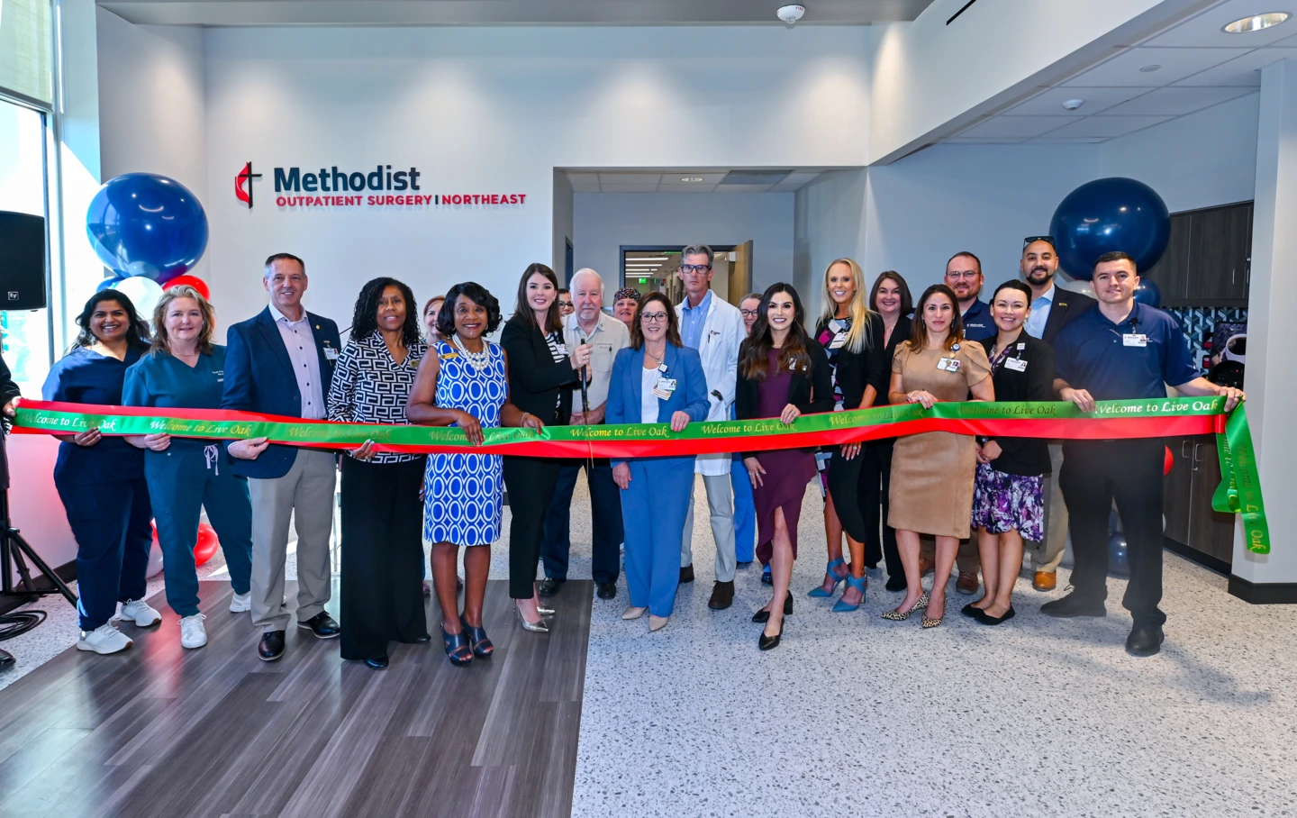 Methodist Hospital Northeast physician partners and the community cut the ribbon on Methodist Outpatient Surgery Northeast