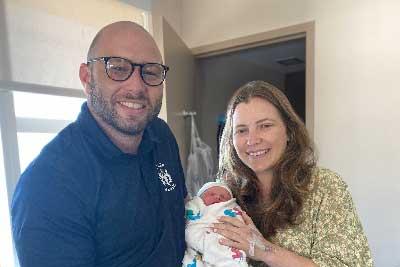 Sisi and Joe with baby.