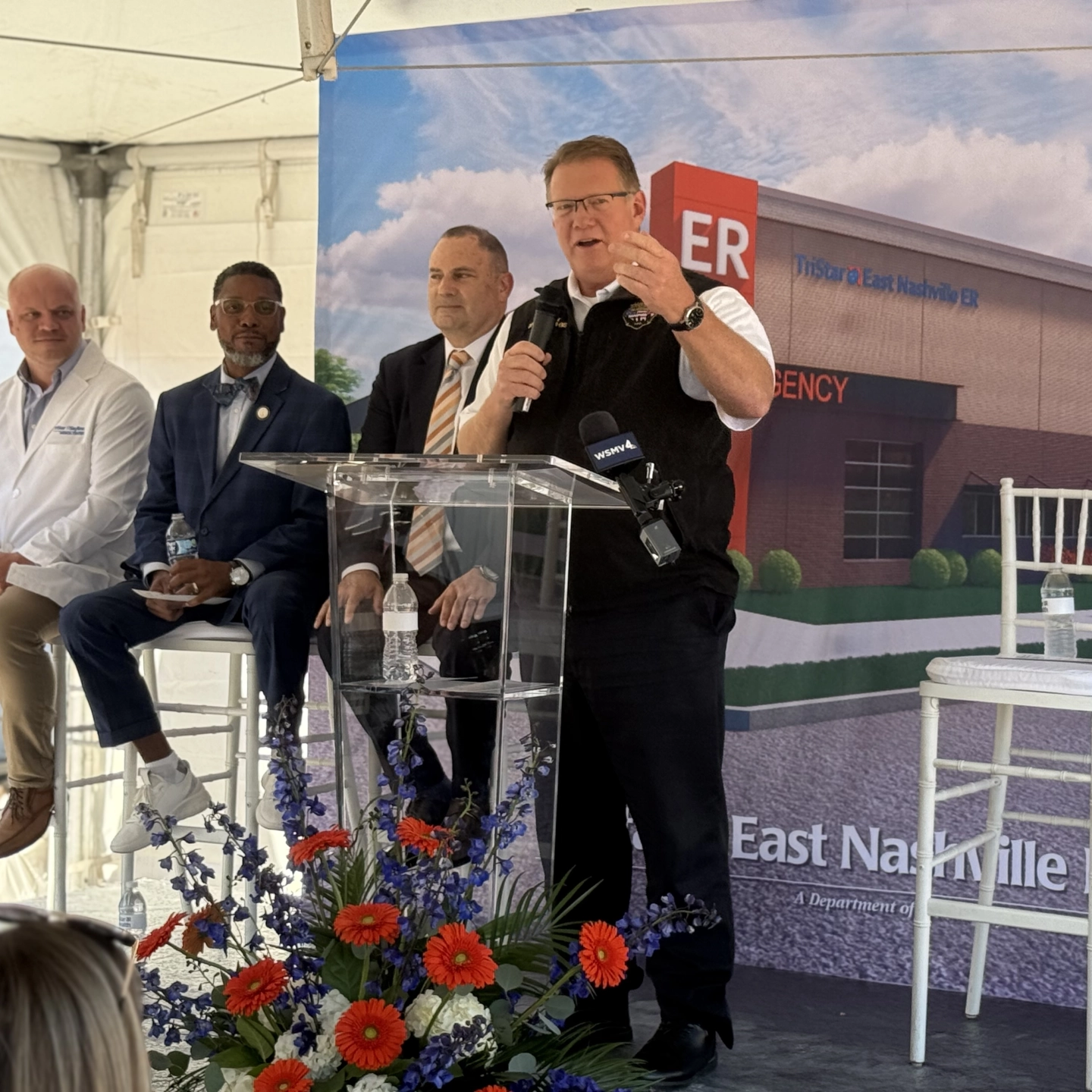 Pictured are leadership from TriStar Skyline and TriStar Health, along with physicians and dignitaries attending the event.