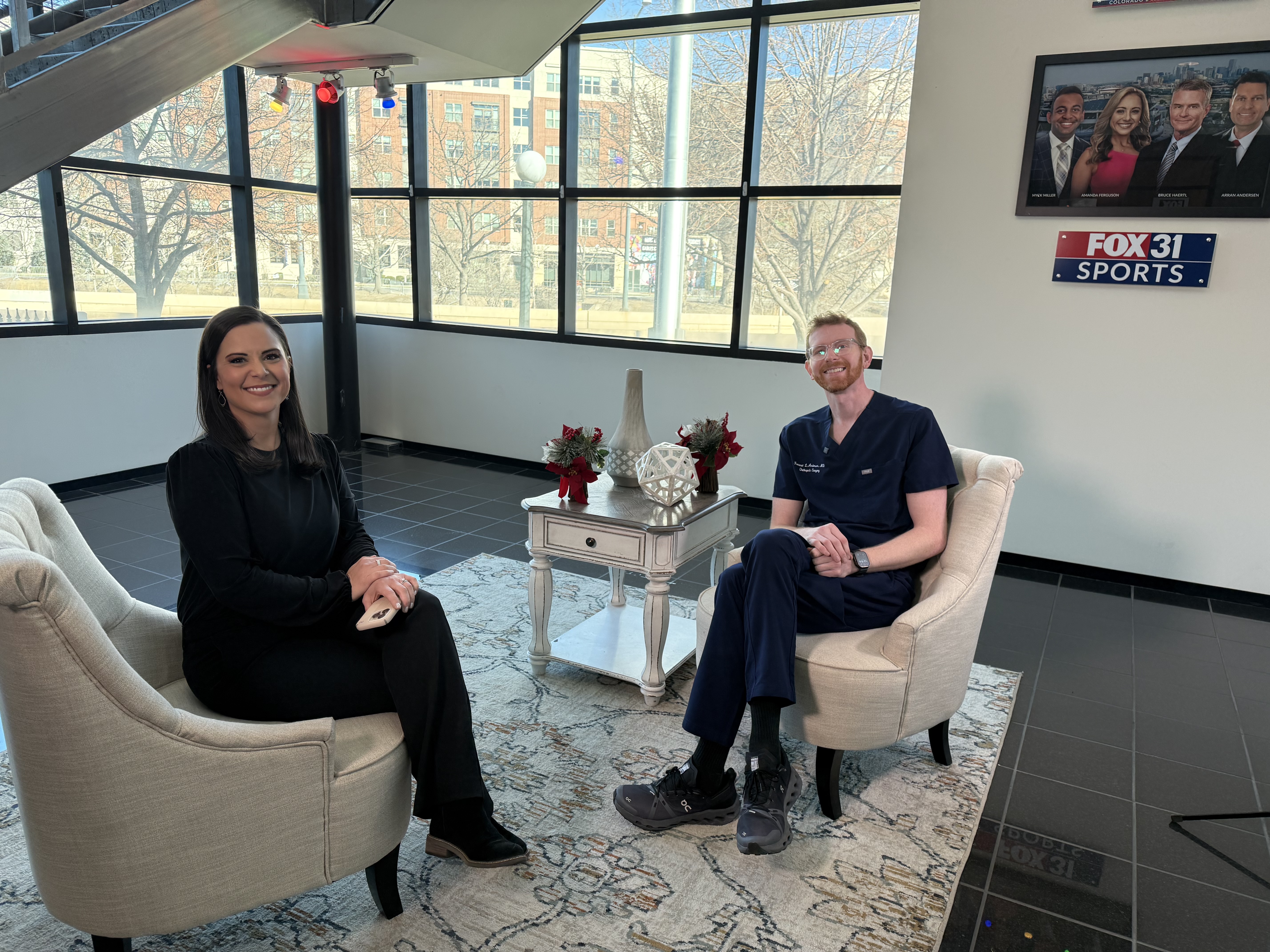 Dr. Forrest Anderson at Fox31 studios