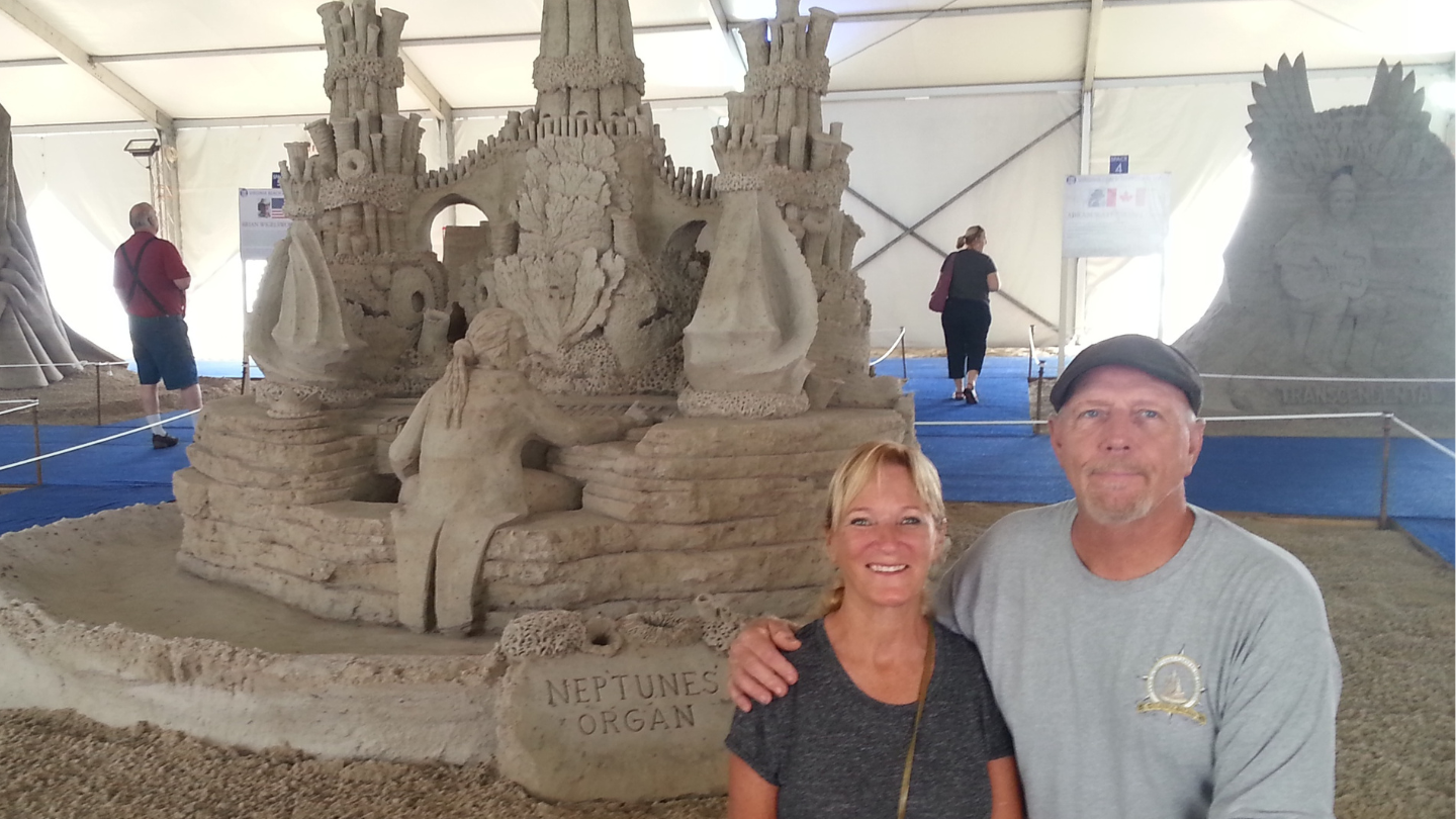 Meredith Corson with Husband