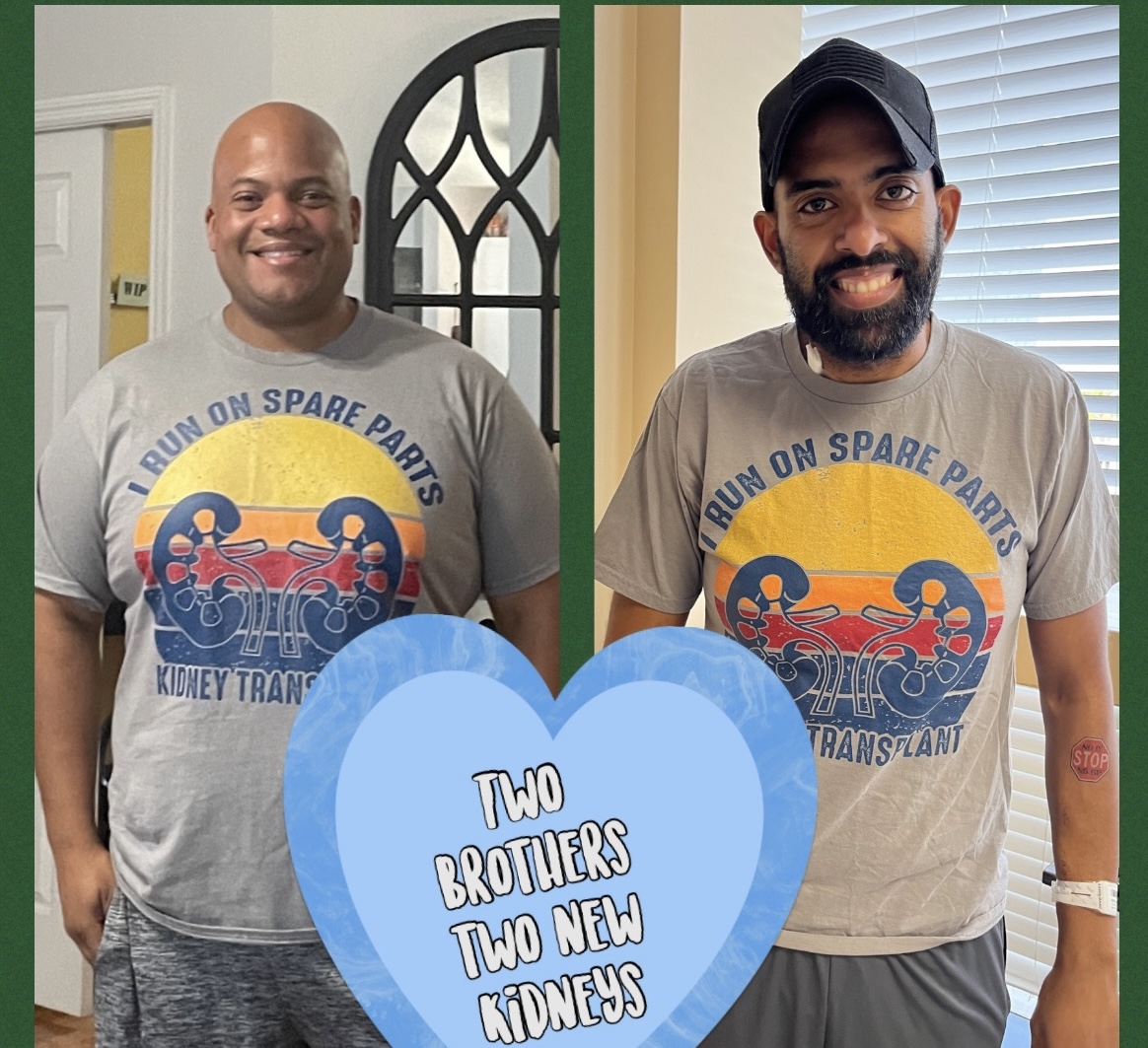 Two brothers, two new kidneys.