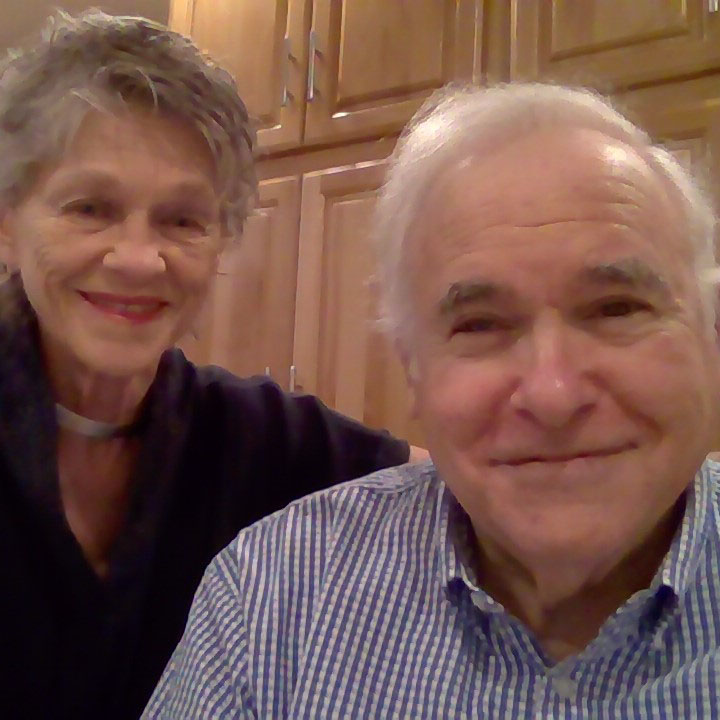 John Spilker and his wife Kaye smile for the camera.