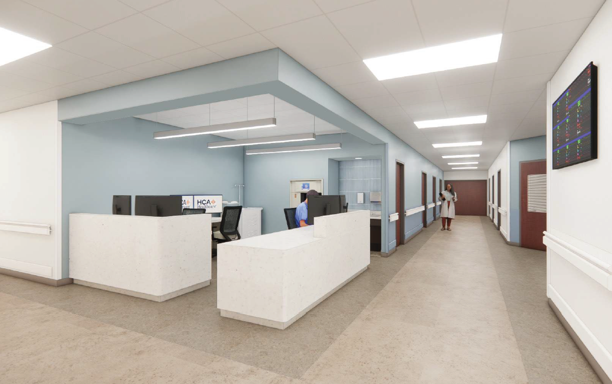 Computer Rendering of new ER entrance at Medical City Alliance.