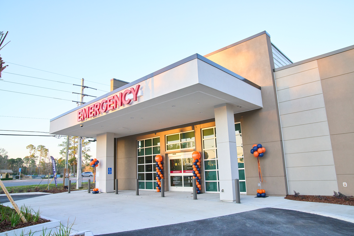Outside of the St. Augustine Emergency Room.