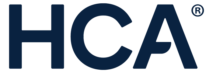 Logo featuring the letters HCA with a registered trademark symbol.