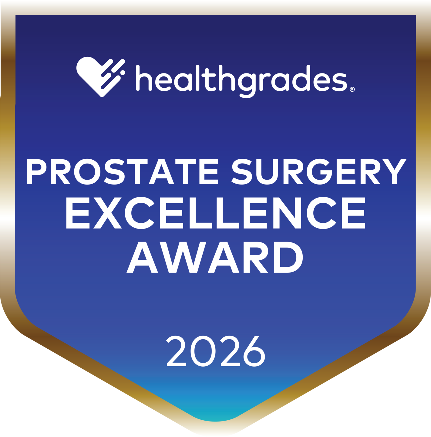 Healthgrades prostate surgery's excellence award.