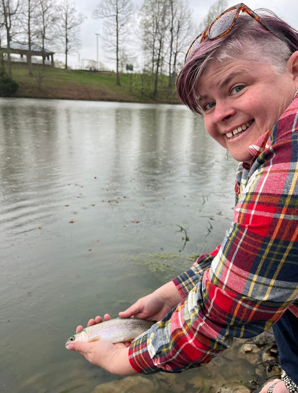 Photo of Deborah Parrish at a treatment retreat.