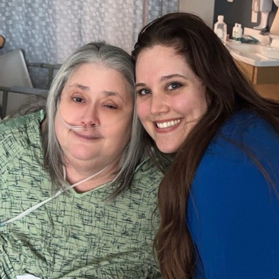 Christina Gehringer selfie with nurse Kenzie Everett