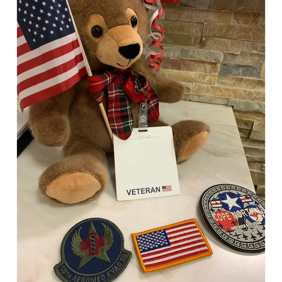 Collection of items gifted to Veteran patient