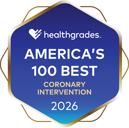 Healthgrades America's 100 Best Coronary Intervention 2026 Award.