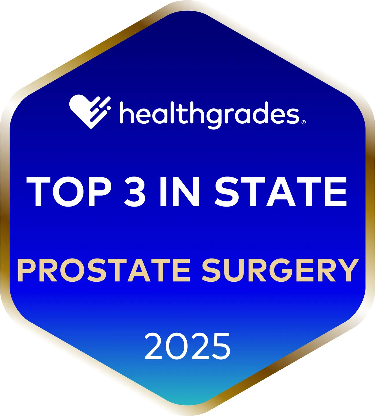 Healthgrades Top 3 in State - Prostate Surgery - 2025