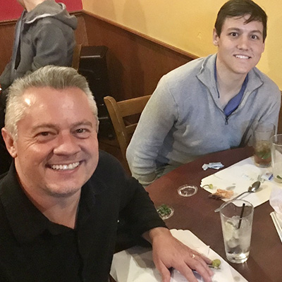 Robert Bettes and his son Mason.