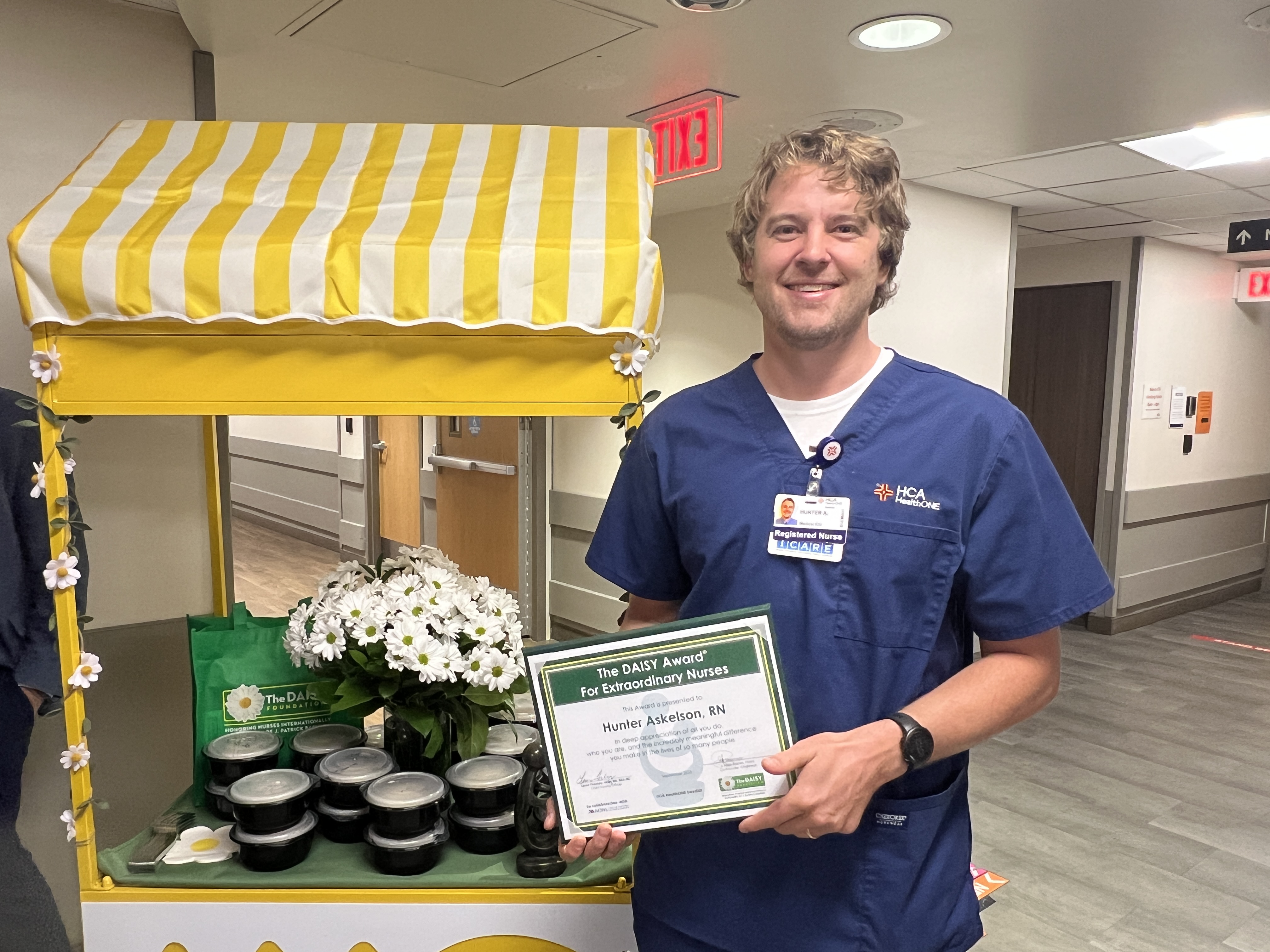 Hunter Askelson with his DAISAY Award.