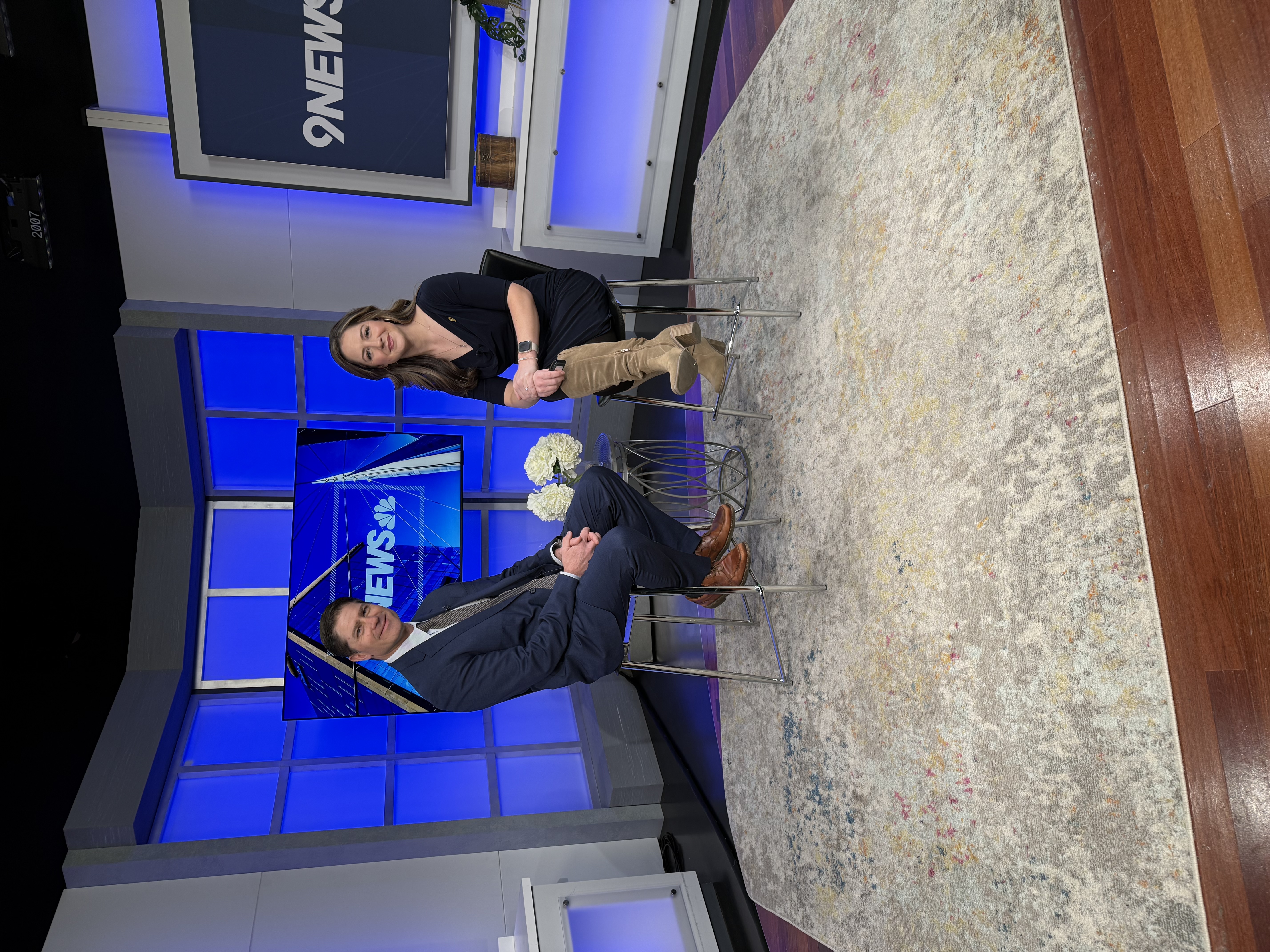 Dr. Jeff James and host of the 9 News show.