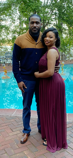 Zaire Briggs pictured with partner Roslyn Cooke