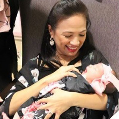 Baby Ariella and her mother