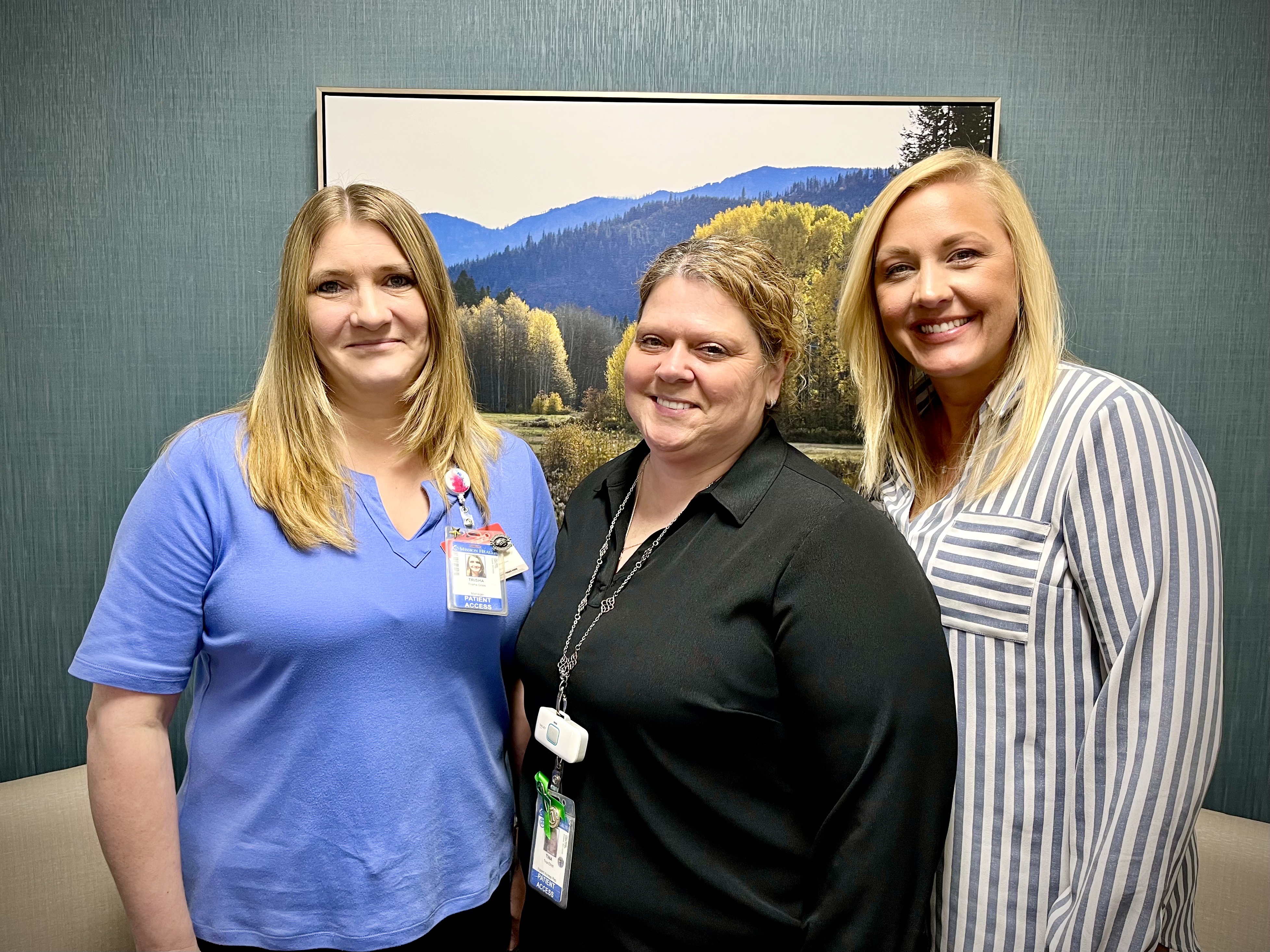 Tina Elliot and other staff members.