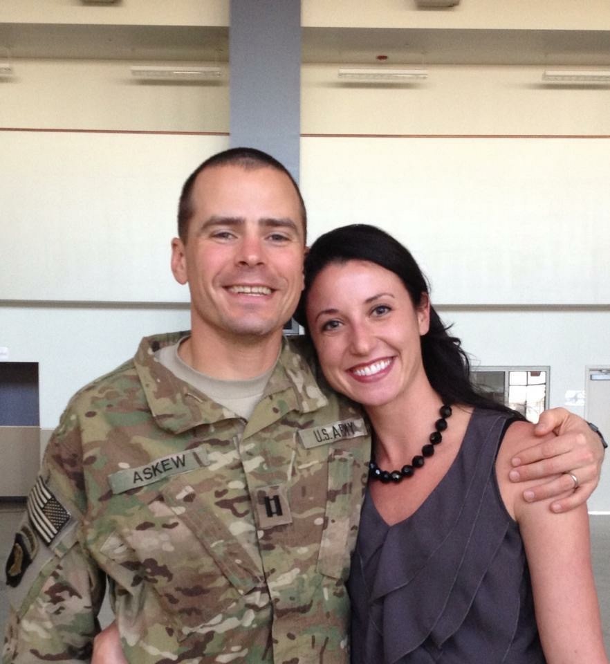 Brannon Askew returning from deployment.