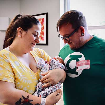 Jillian, Tyler, and baby Nova