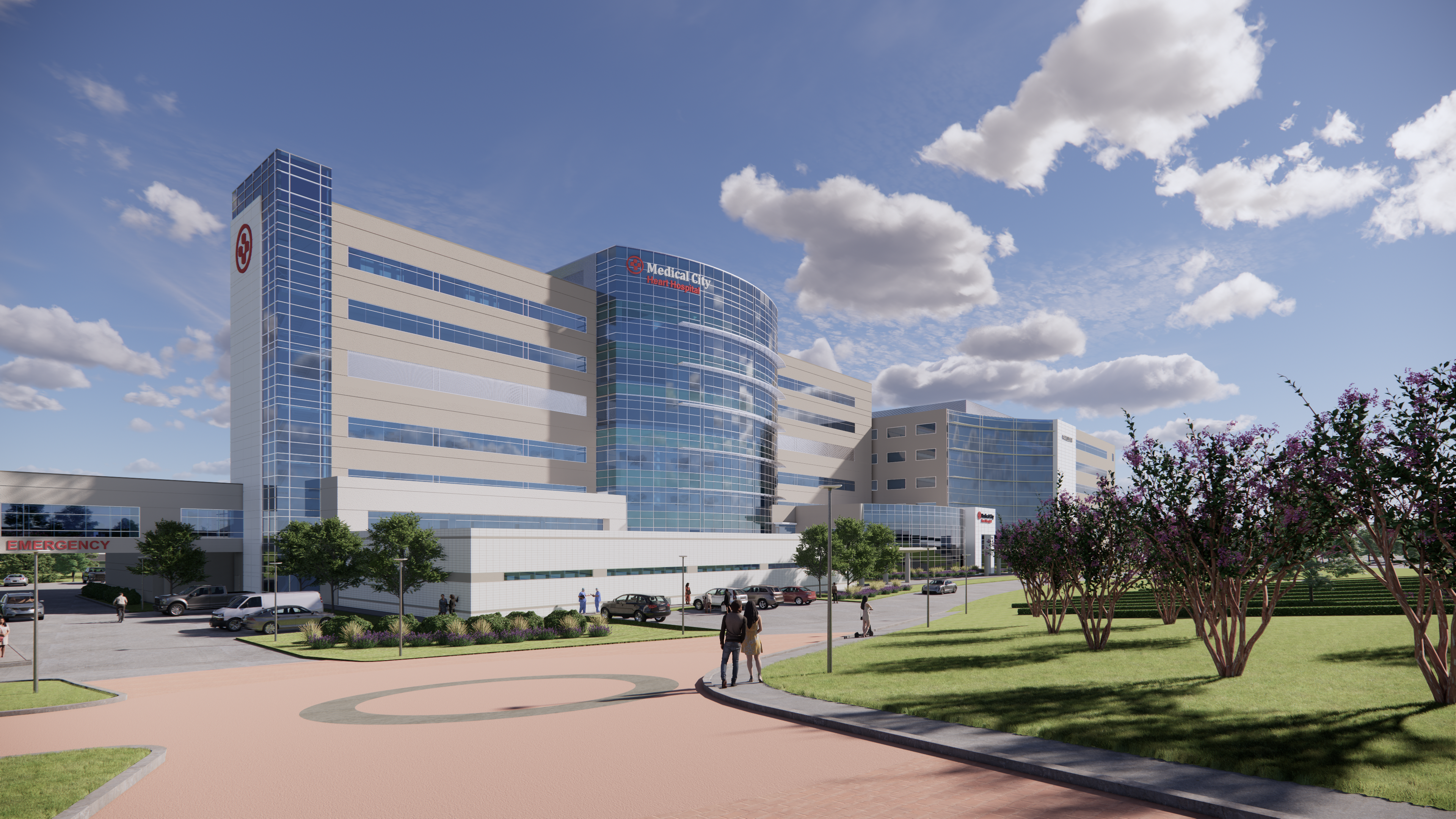 A digital rendering of what Medical City Heart Hospital will look like after expansion construction.