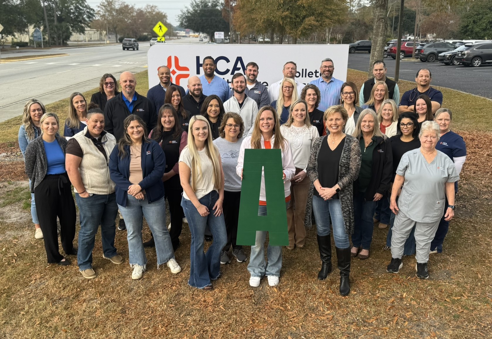 HCA Healthcare Colleton Hospital Leadership outdoor group photo