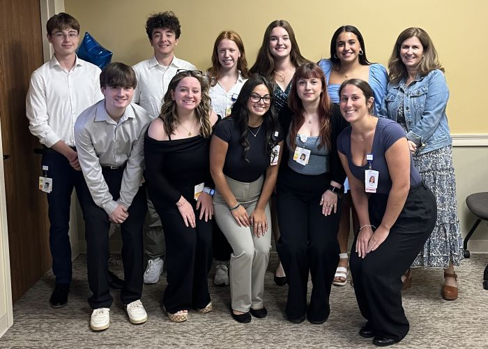 Portsmith Regional Hospital interns pose in two rows.