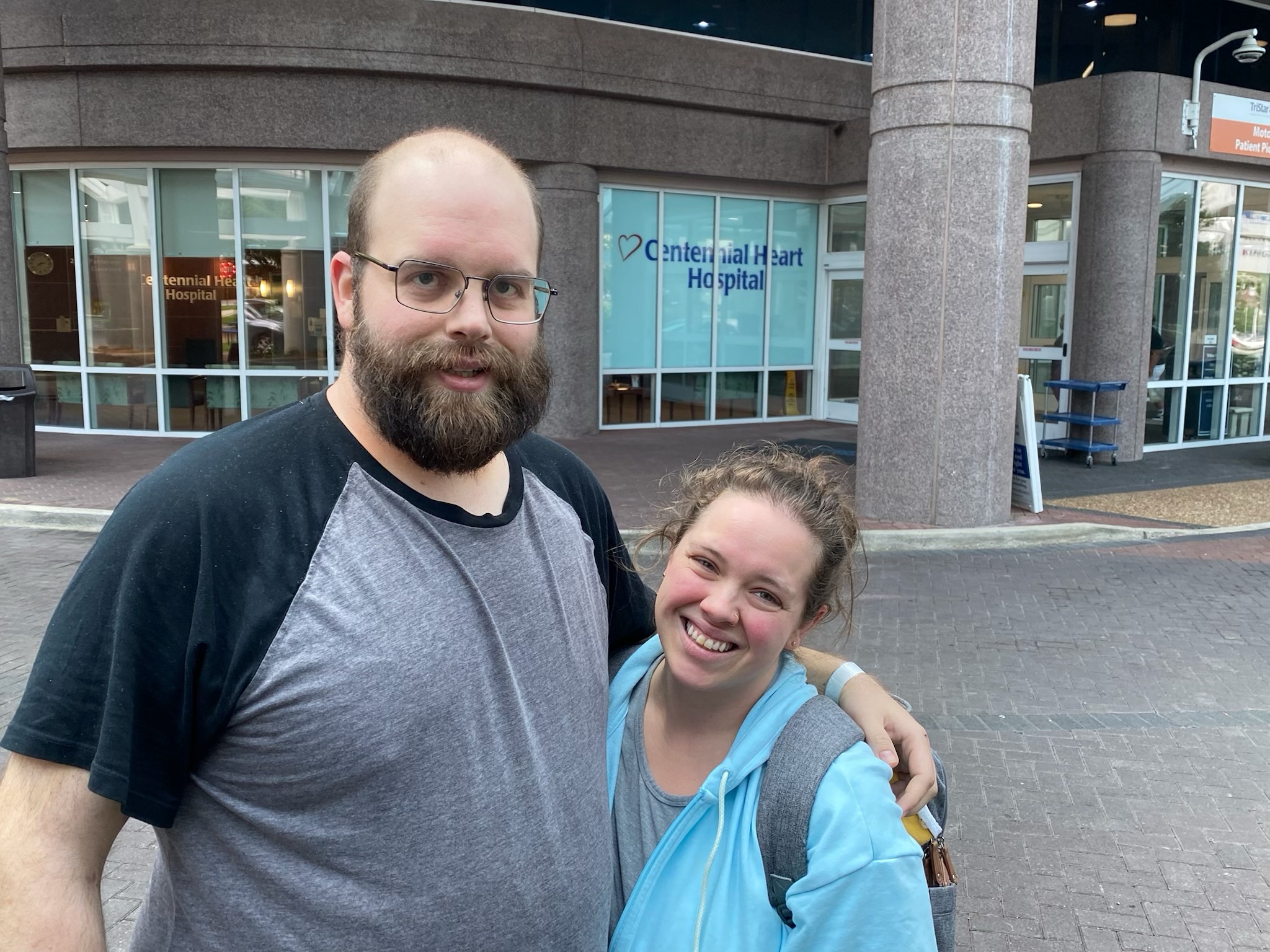 Matthew and Miranda Flowers enjoy a day out.