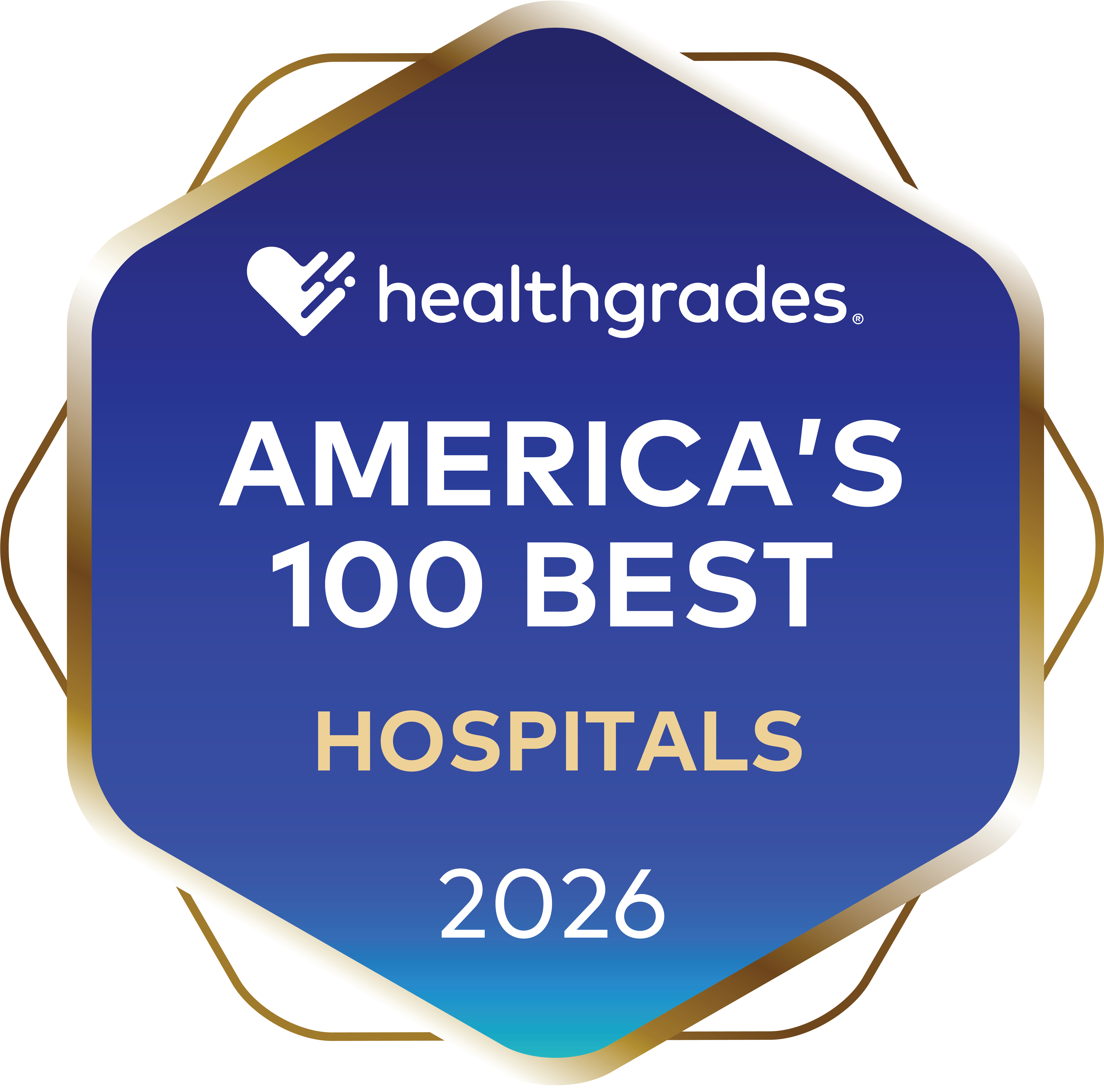 Healthgrades Americas 100 Best Hospitals award 2026
