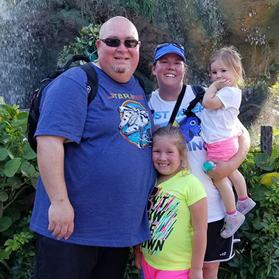 Matt Gamblin and his family.