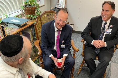 Rose CEO, Casey Guber with Jewish leaders.