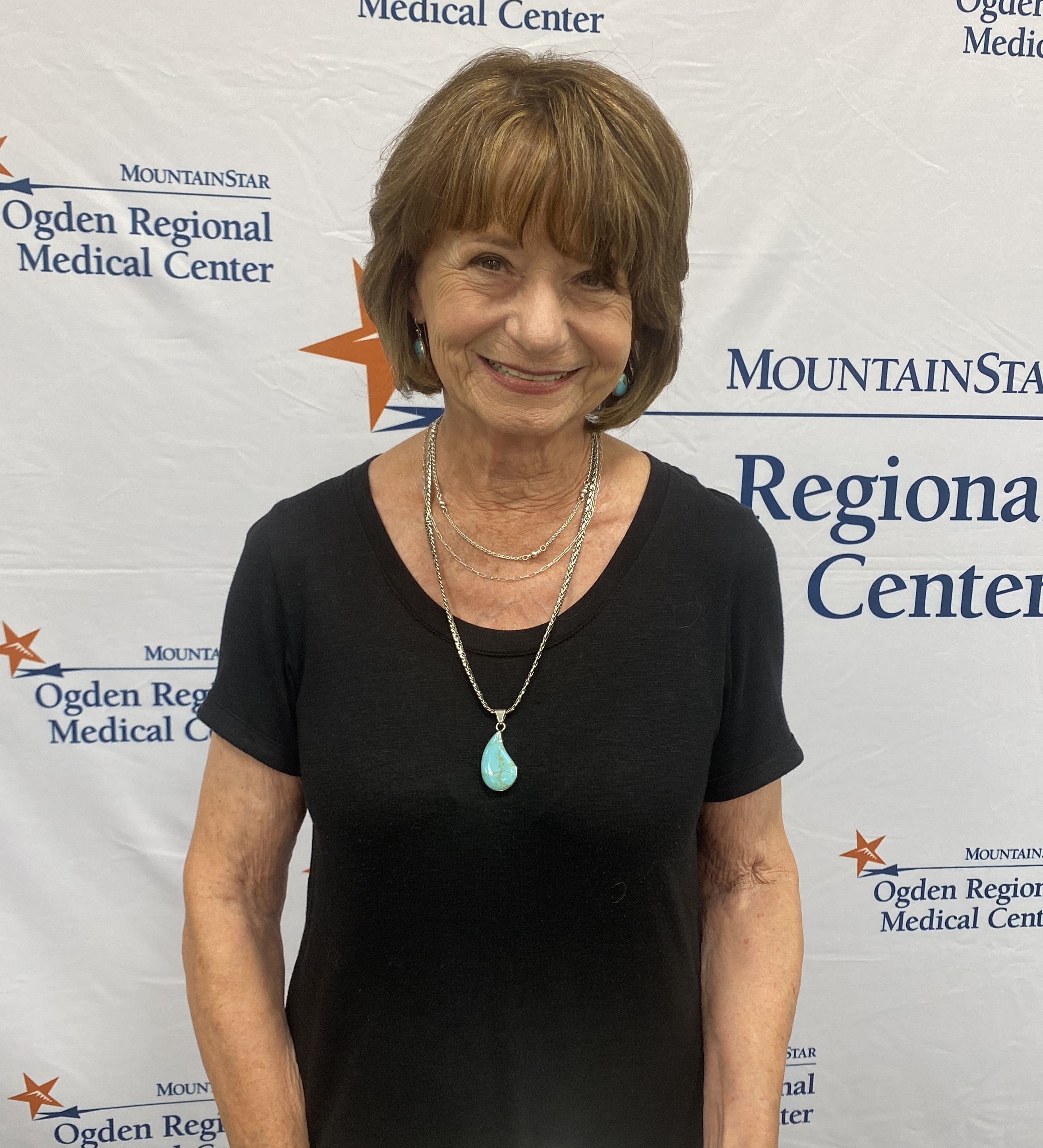 Paulette Frist poses for a picture at Ogden Regional Medical Center.