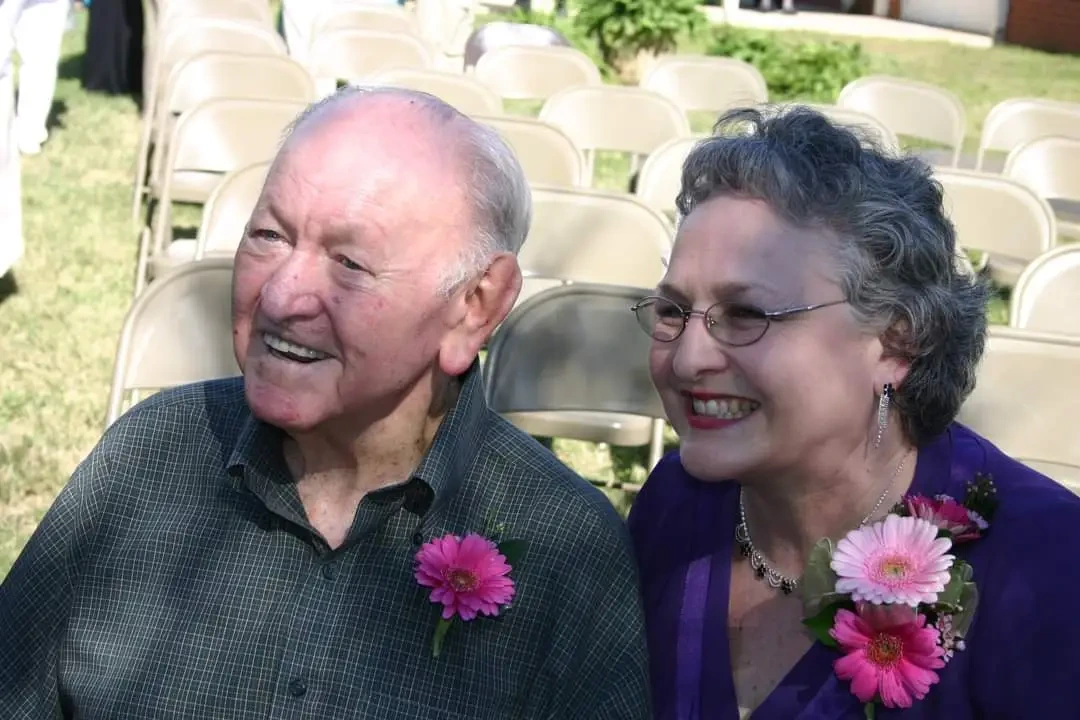 Photo of Rosie Birdwell and family at church.