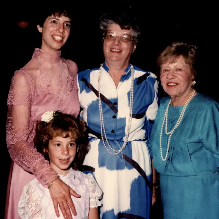 Joann Dawe and her daughters.