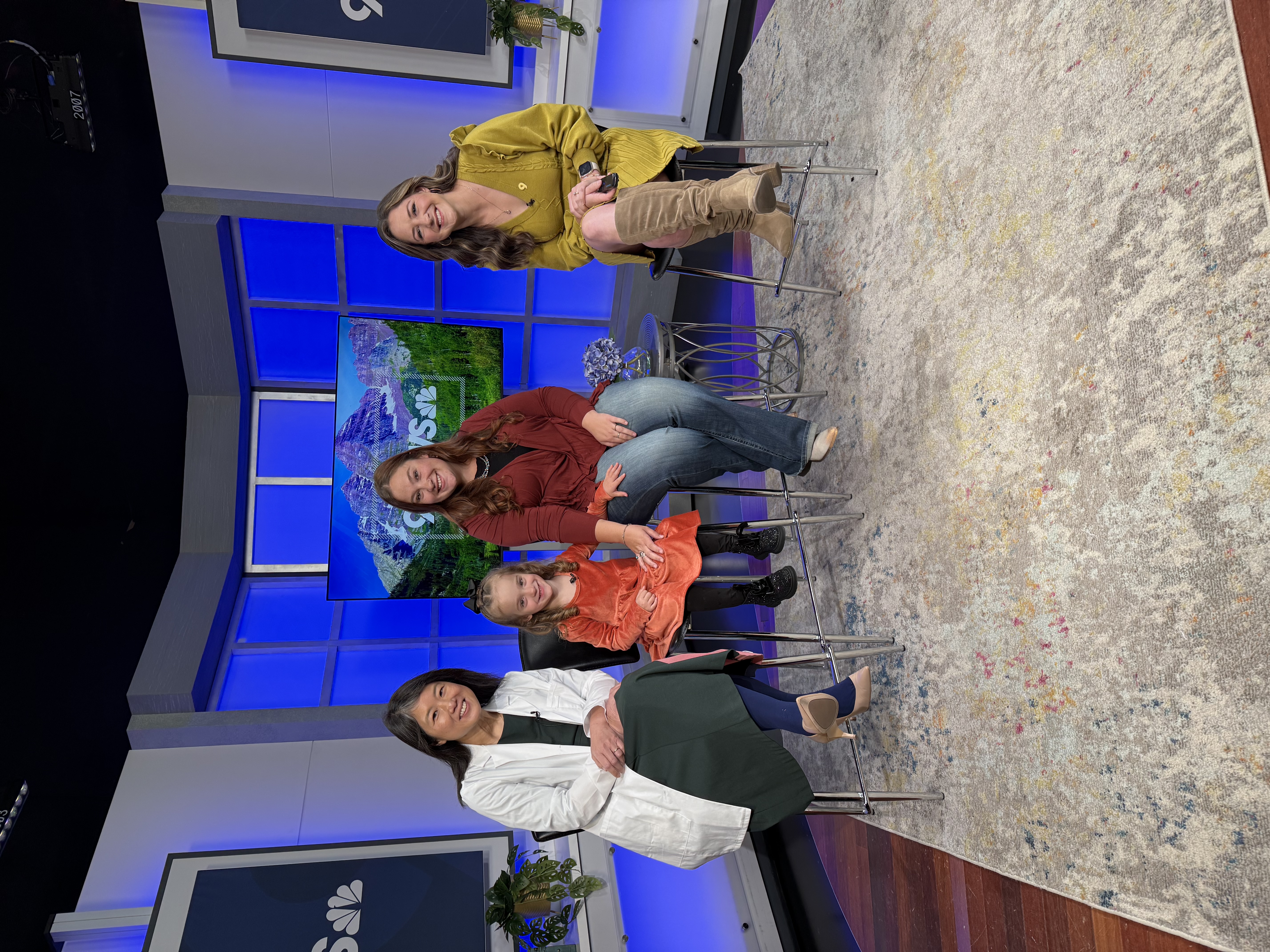 Hannah Lynch, NICU mom, and her NICU graduate, Kinsley, joined Dr. Jennifer Zank,