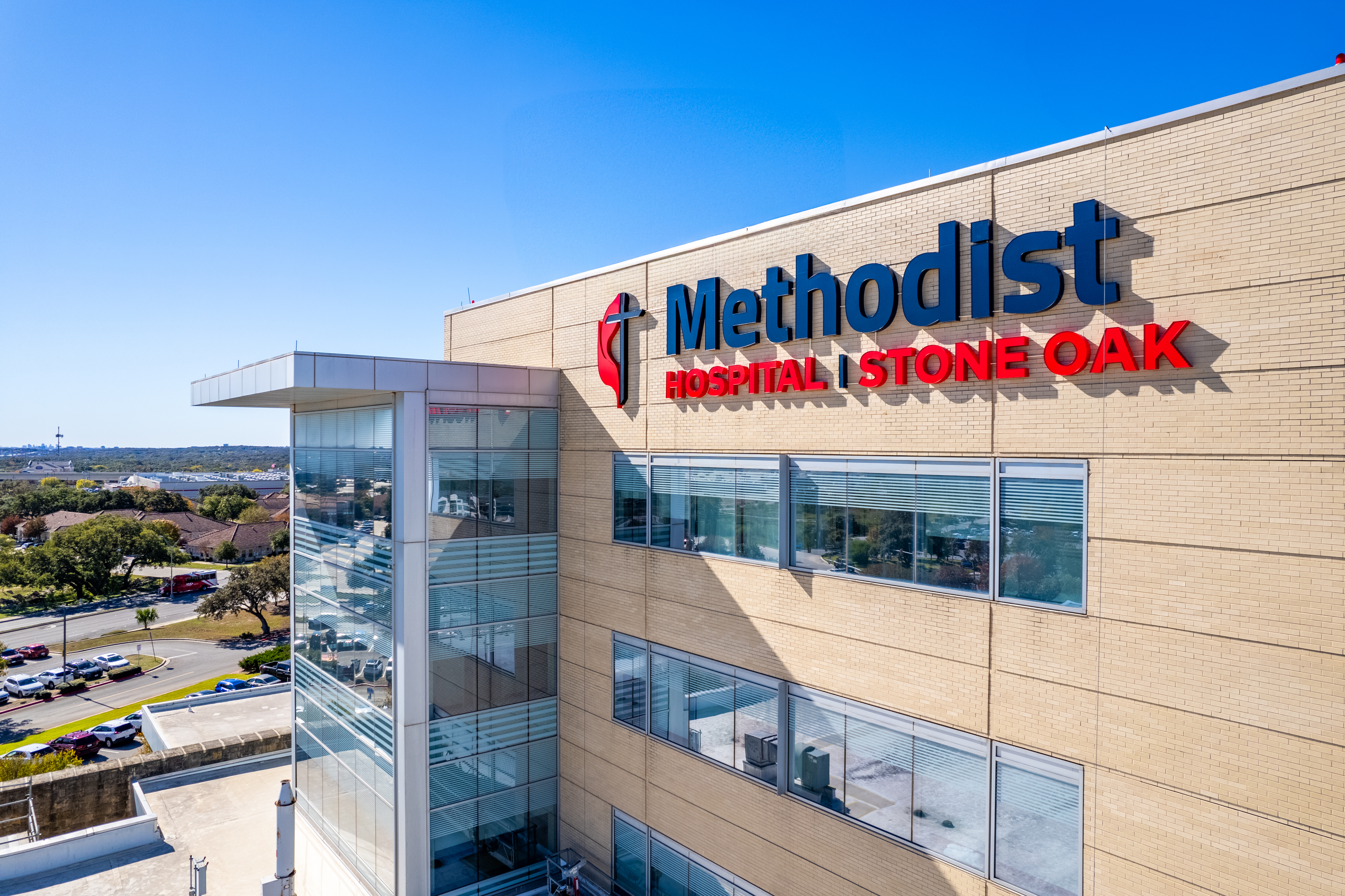 Exterior photo of Methodist Stone Oak Hospital.