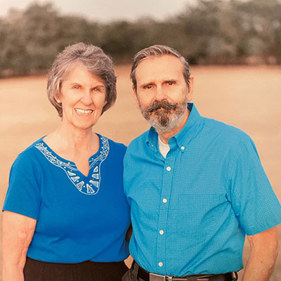 Frank Bowie and his wife.
