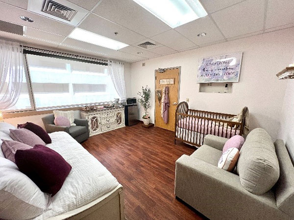 The interior of the Myles Family Care Room.