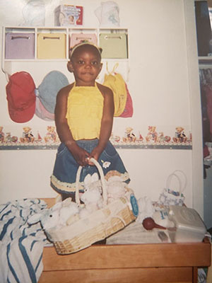 Kalynn Holmes-Butler as a young child.