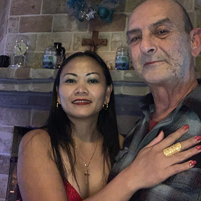 Oracio Valenzuela and wife