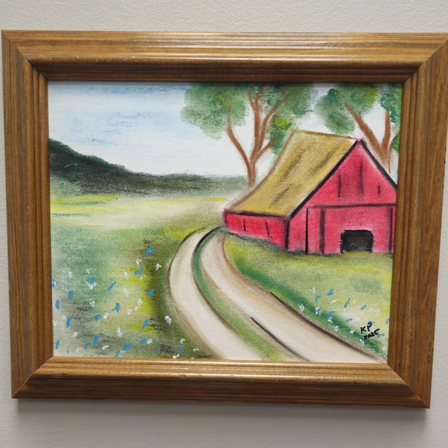 Artwork that Kim Peacock gave to Mary Ann and the staff at TriStar Skyline Outpatient Rehabilitation.