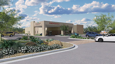 Artist rendering of future James Island Emergency facility.