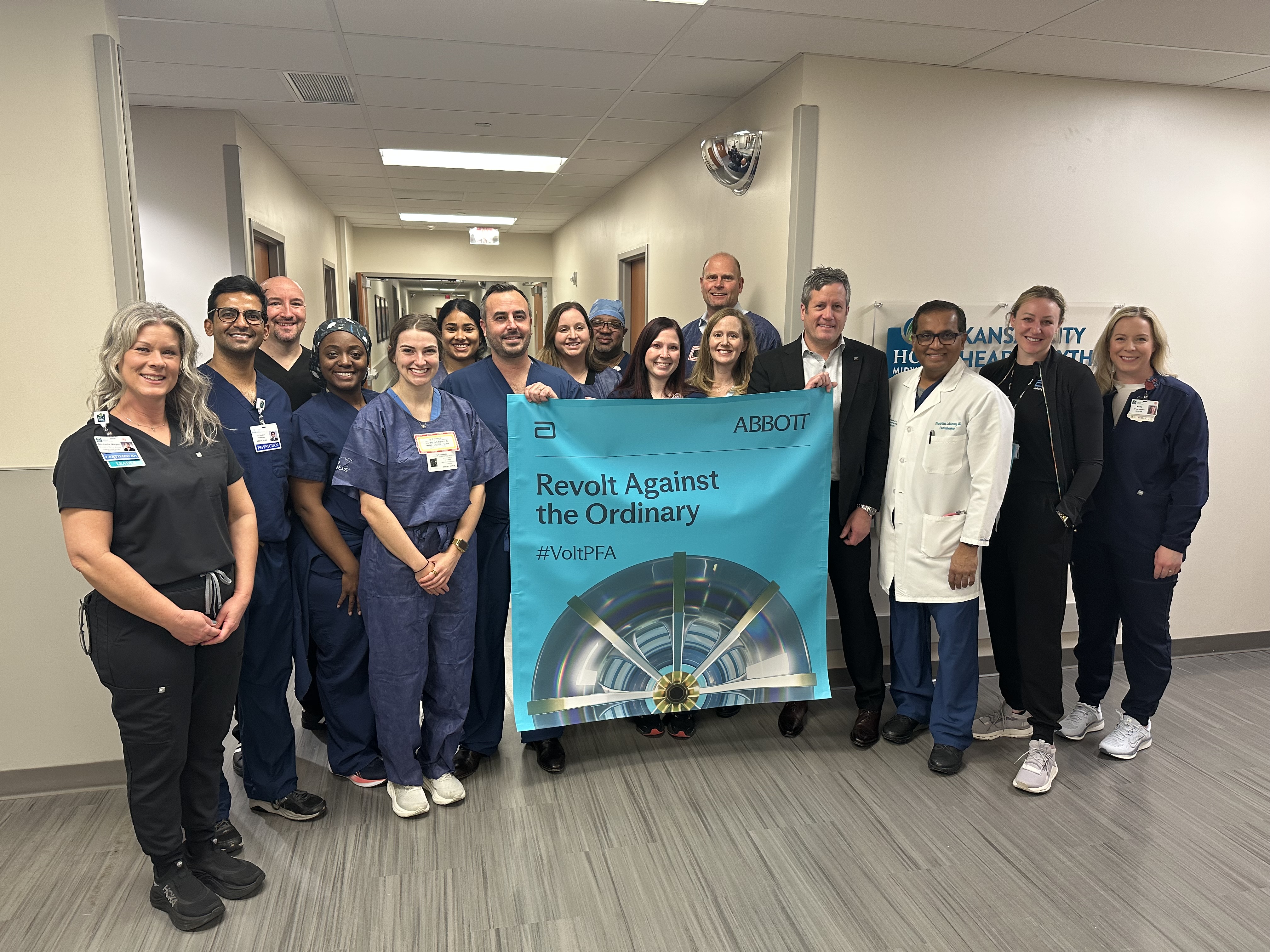 Dr DJ Lakkireddy Cardiac EP and OP Regional Cardiac Team Performs First VOLT PFA System Technol